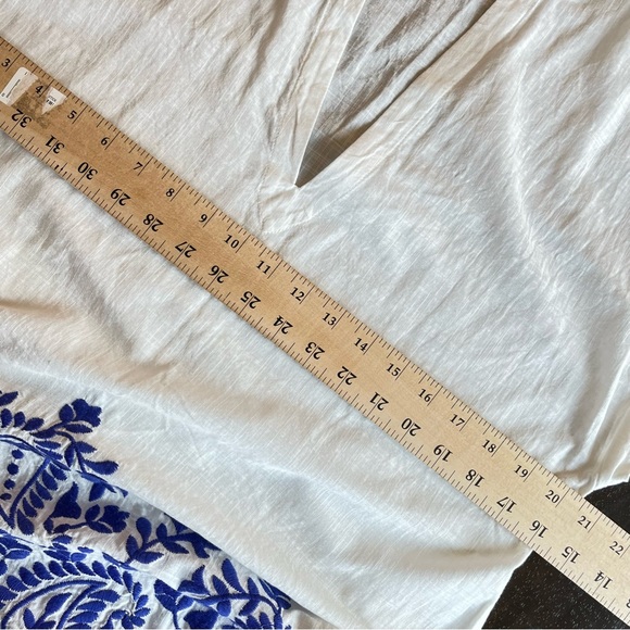 Athleta Oversized Swim Cover Up Embroidered Paisley Tunic (i1) - Picture 10 of 14